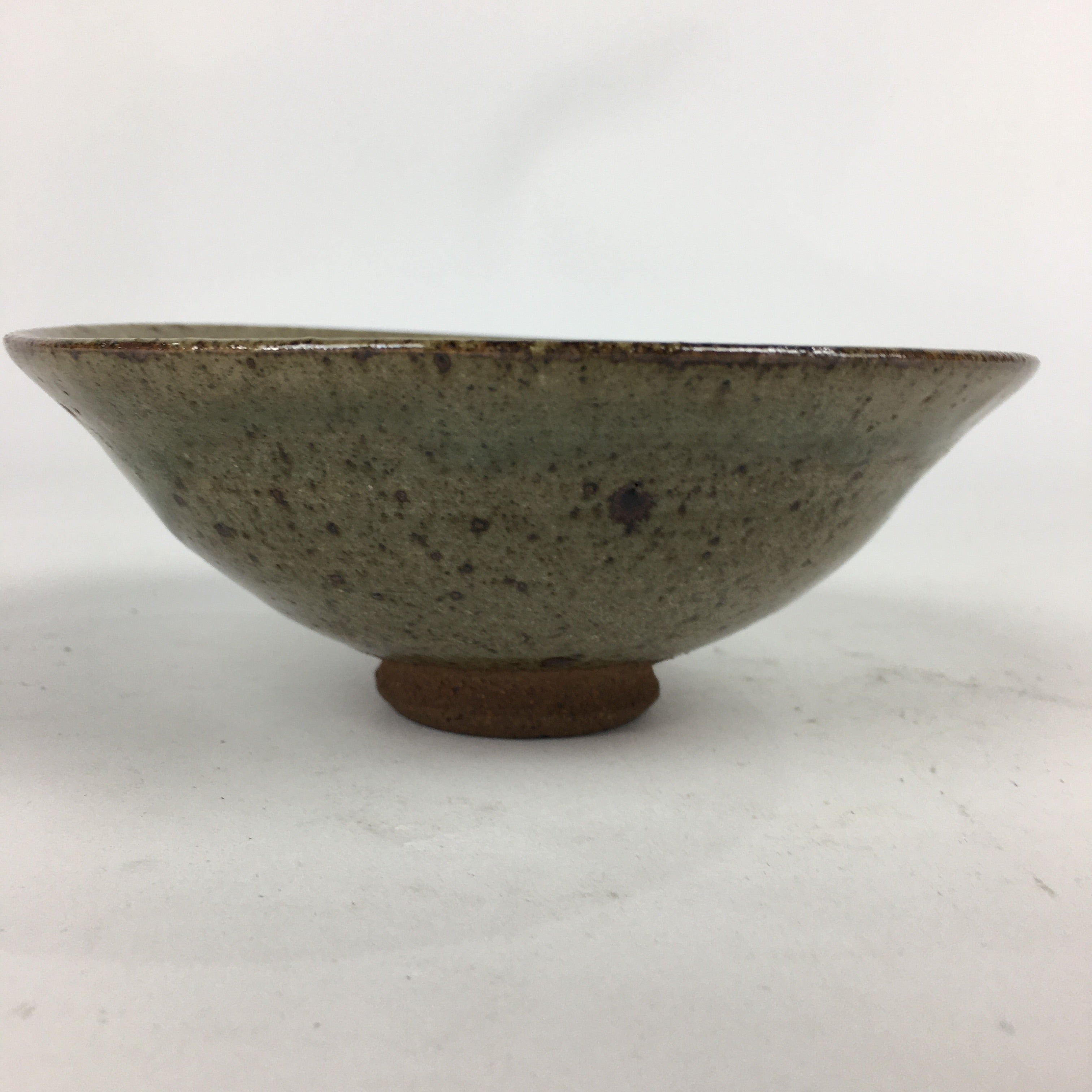 Japanese Ceramic Tea Ceremony Green Tea Bowl Vtg Green Matcha Chawan GTB841
