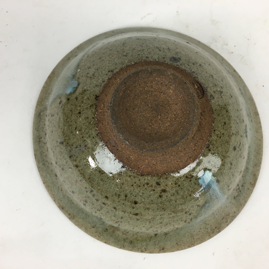 Japanese Ceramic Tea Ceremony Green Tea Bowl Vtg Green Matcha Chawan GTB841