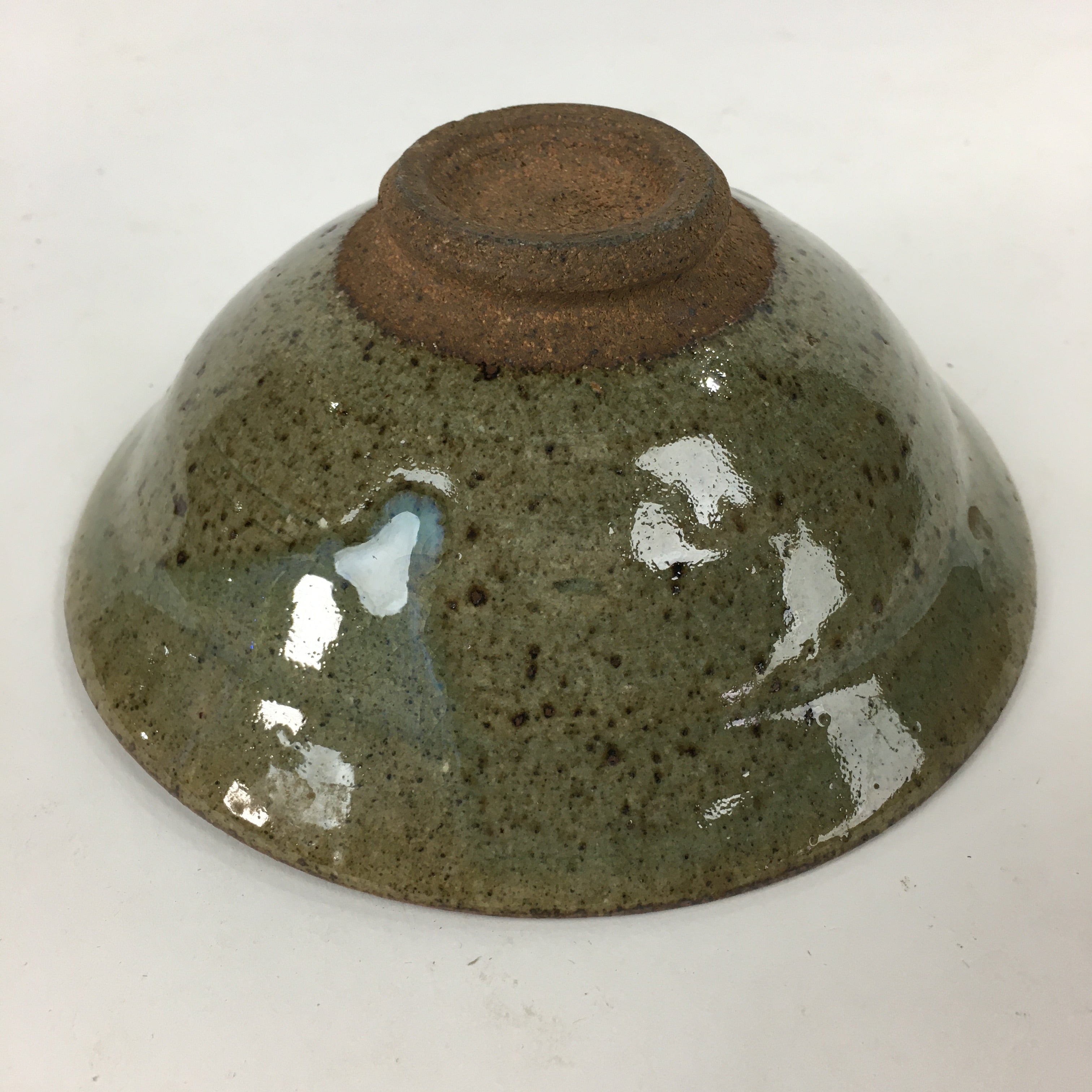 Japanese Ceramic Tea Ceremony Green Tea Bowl Vtg Green Matcha Chawan GTB841
