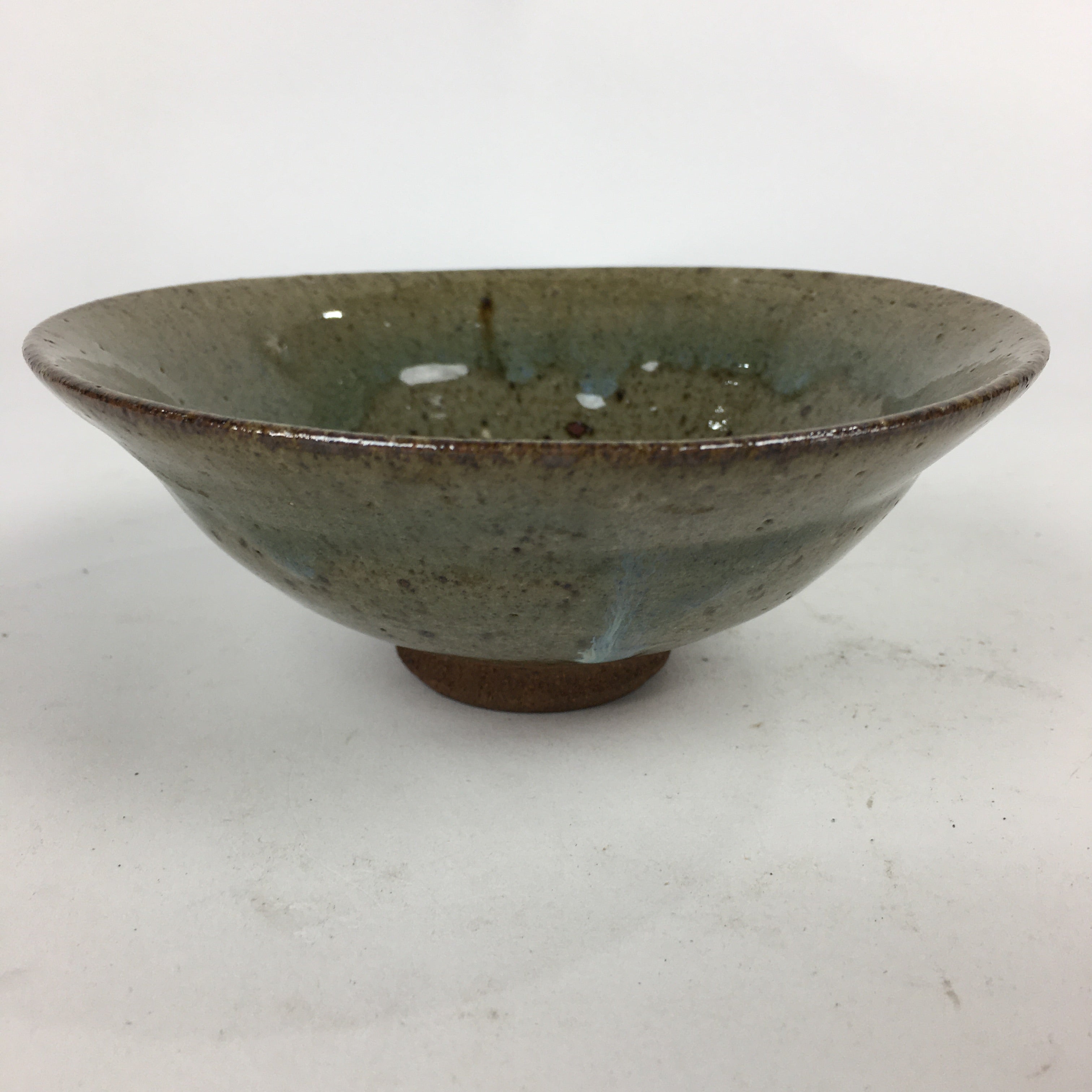 Japanese Ceramic Tea Ceremony Green Tea Bowl Vtg Green Matcha Chawan GTB841