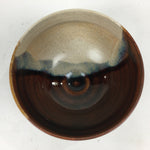 Japanese Ceramic Tea Ceremony Green Tea Bowl Vtg White Brown Chawan GTB838