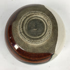 Japanese Ceramic Tea Ceremony Green Tea Bowl Vtg White Brown Chawan GTB838