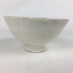 Japanese Ceramic Tea Ceremony Green Tea Bowl Vtg White Matcha Chawan GTB837