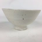Japanese Ceramic Tea Ceremony Green Tea Bowl Vtg White Matcha Chawan GTB837