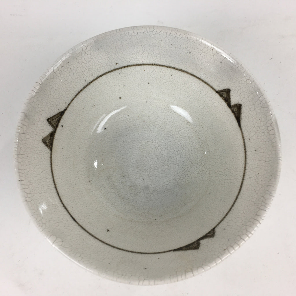 Japanese Ceramic Tea Ceremony Green Tea Bowl Vtg White Matcha Chawan GTB837