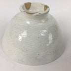 Japanese Ceramic Tea Ceremony Green Tea Bowl Vtg White Matcha Chawan GTB837
