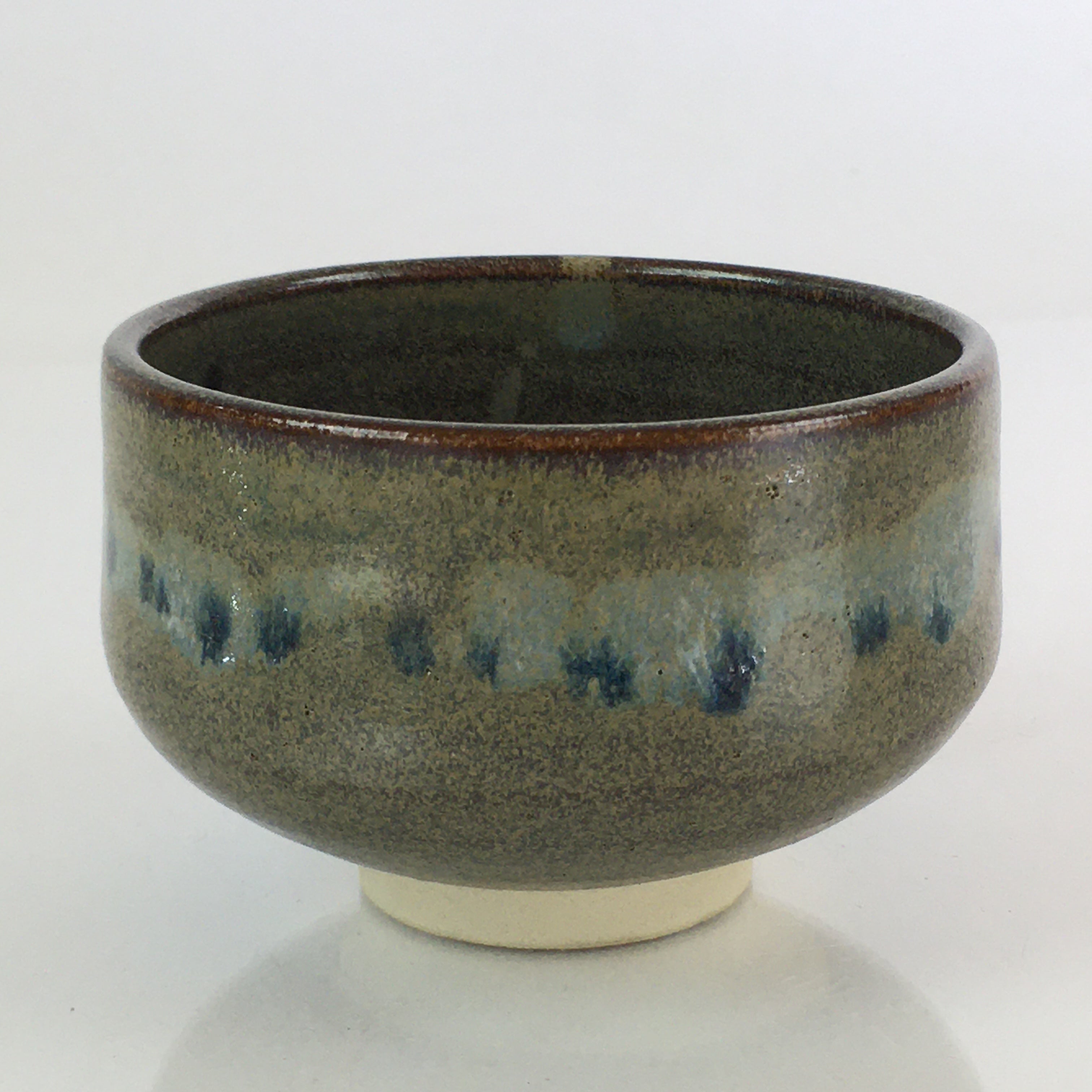 Japanese Ceramic Tea Ceremony Small Green Tea Bowl Vtg Chawan GTB947