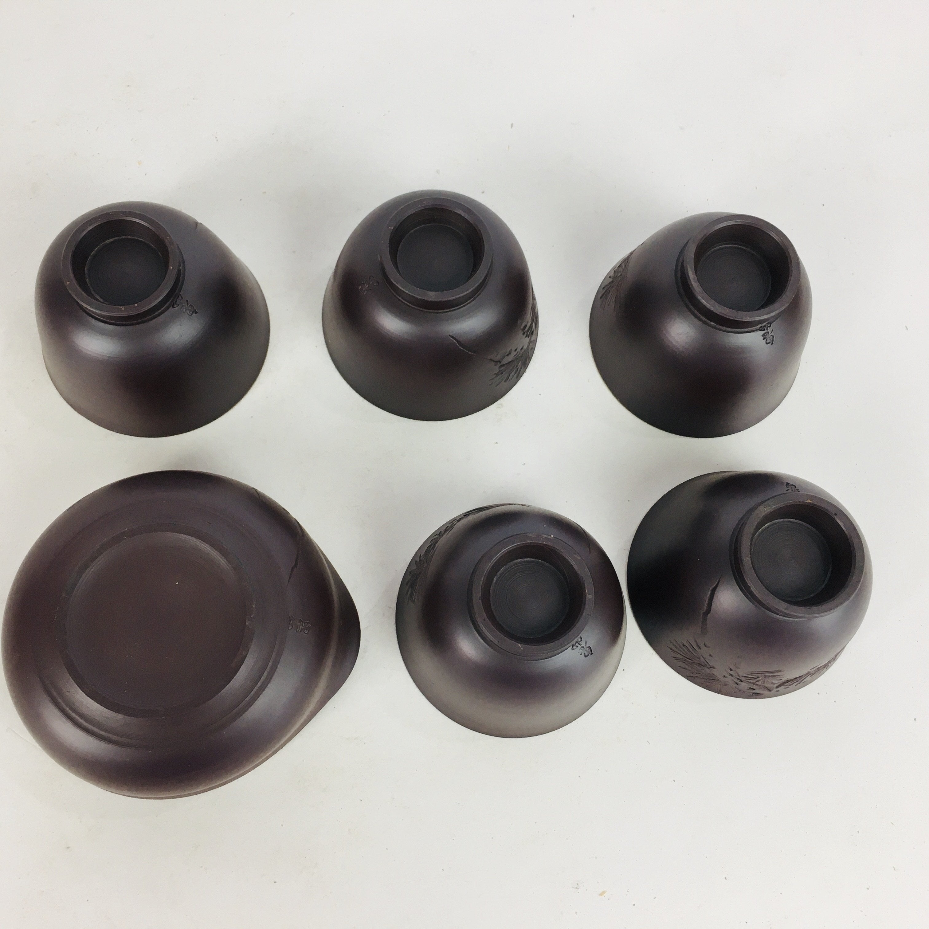 Japanese Ceramic Tea Set Banko ware Cup Pot Vtg Box Yunomi Kyusu Sencha PX550
