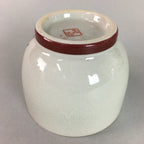 Japanese Ceramic Teacup Kutani Ware Yunomi Vtg Pottery Sencha Beige TC108