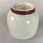 Japanese Ceramic Teacup Kutani Ware Yunomi Vtg Pottery Sencha Beige TC109