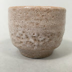 Japanese Ceramic Teacup Shino Yunomi Vtg Pottery Plum Blossom Sencha TC160