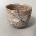 Japanese Ceramic Teacup Shino Yunomi Vtg Pottery Plum Blossom Sencha TC160