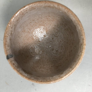 Japanese Ceramic Teacup Shino Yunomi Vtg Pottery Plum Blossom Sencha TC161
