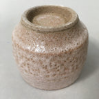 Japanese Ceramic Teacup Shino Yunomi Vtg Pottery Plum Blossom Sencha TC161