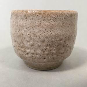 Japanese Ceramic Teacup Shino Yunomi Vtg Pottery Plum Blossom Sencha TC162