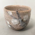 Japanese Ceramic Teacup Shino Yunomi Vtg Pottery Plum Blossom Sencha TC162