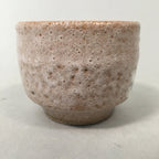 Japanese Ceramic Teacup Shino Yunomi Vtg Pottery Plum Blossom Sencha TC163