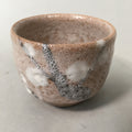 Japanese Ceramic Teacup Shino Yunomi Vtg Pottery Plum Blossom Sencha TC163