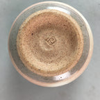 Japanese Ceramic Teacup Vtg Kohiki Pottery White Clay Pink Yunomi Sencha PT614