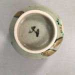 Japanese Ceramic Teacup Vtg Pottery Cherry Bloossom Autumn Leaf Sencha TC181