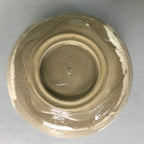 Japanese Ceramic Teacup Vtg Pottery Yunomi Gray White Brush Mark Sencha TC58