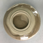 Japanese Ceramic Teacup Vtg Pottery Yunomi Gray White Brush Mark Sencha TC59