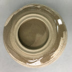 Japanese Ceramic Teacup Vtg Pottery Yunomi Gray White Brush Mark Sencha TC61