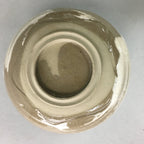 Japanese Ceramic Teacup Vtg Pottery Yunomi Gray White Brush Mark Sencha TC62