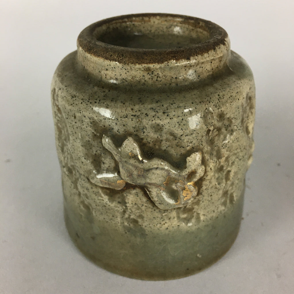 Japanese Ceramic Teacup Yunomi Antique C1900 Pottery Sencha TC182