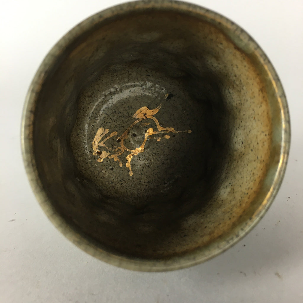 Japanese Ceramic Teacup Yunomi Antique C1900 Pottery Sencha TC182