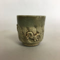 Japanese Ceramic Teacup Yunomi Antique C1900 Pottery Sencha TC182