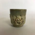 Japanese Ceramic Teacup Yunomi Antique C1900 Pottery Sencha TC182