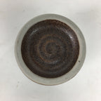 Japanese Ceramic Teacup Yunomi Vtg Blue Design Brown Bottom Sencha TC225