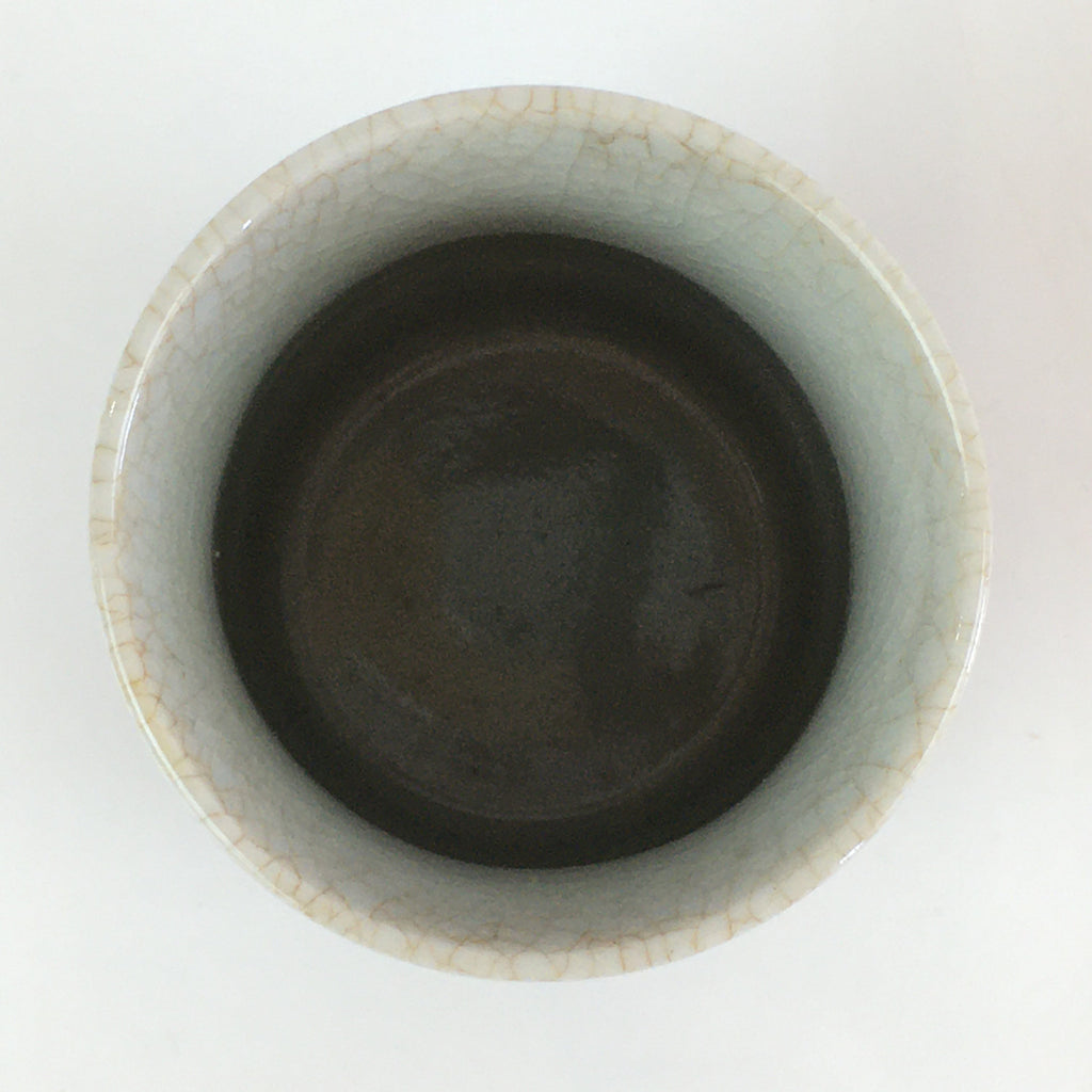 Japanese Ceramic Teacup Yunomi Vtg Cylinder Shape Sencha TC300