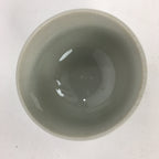 Japanese Ceramic Teacup Yunomi Vtg Red Plum Blossoms White Sencha TC220