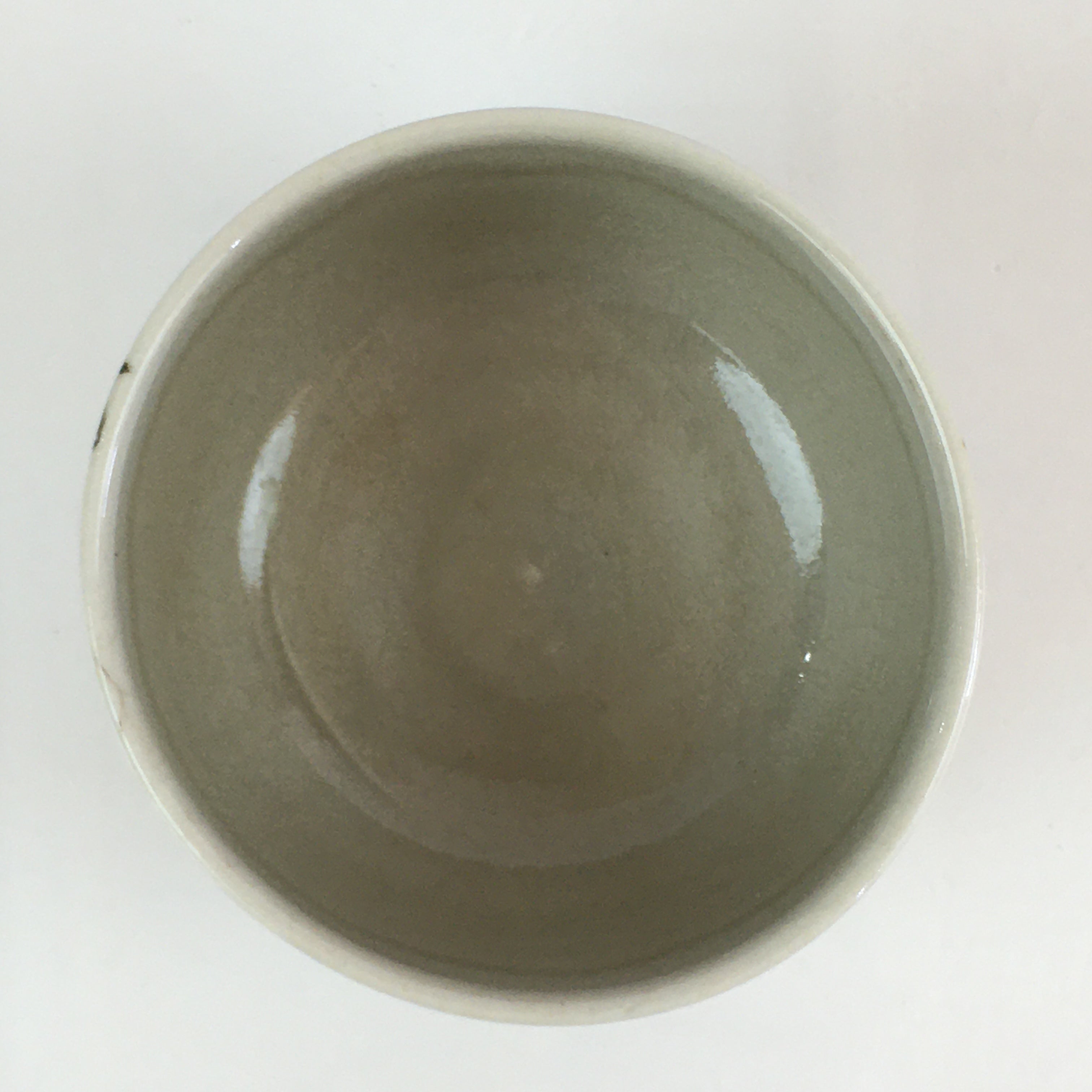 Japanese Ceramic Teacup Yunomi Vtg Vine Plant Leaves Sencha TC301