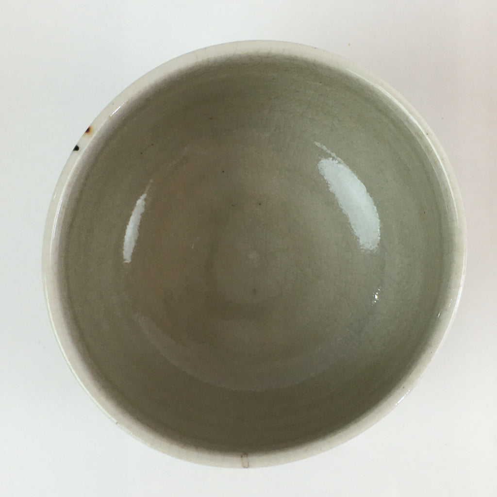 Japanese Ceramic Teacup Yunomi Vtg Vine Plant Leaves Sencha TC302