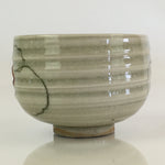Japanese Ceramic Teacup Yunomi Vtg Vine Plant Leaves Sencha TC303
