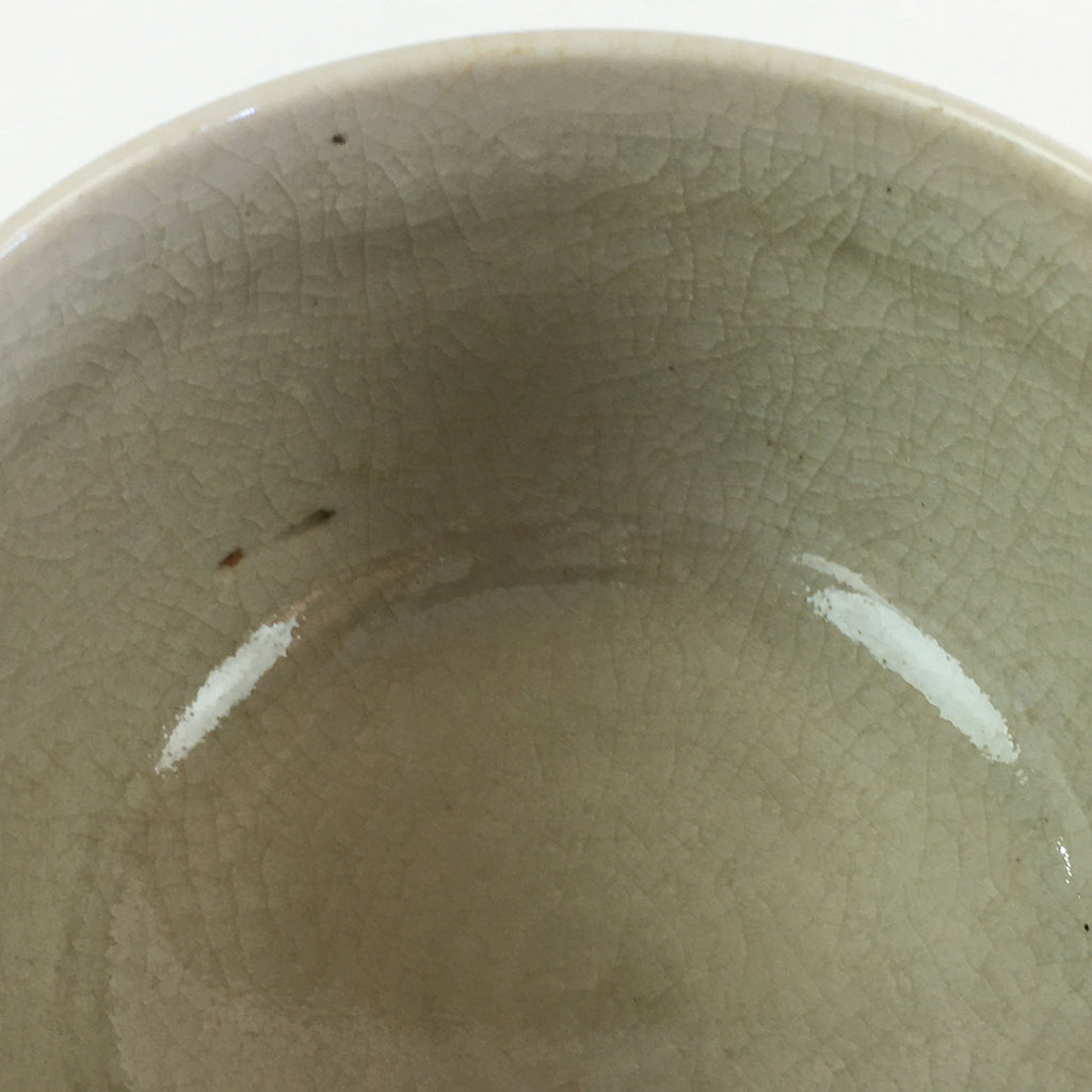 Japanese Ceramic Teacup Yunomi Vtg Vine Plant Leaves Sencha TC303