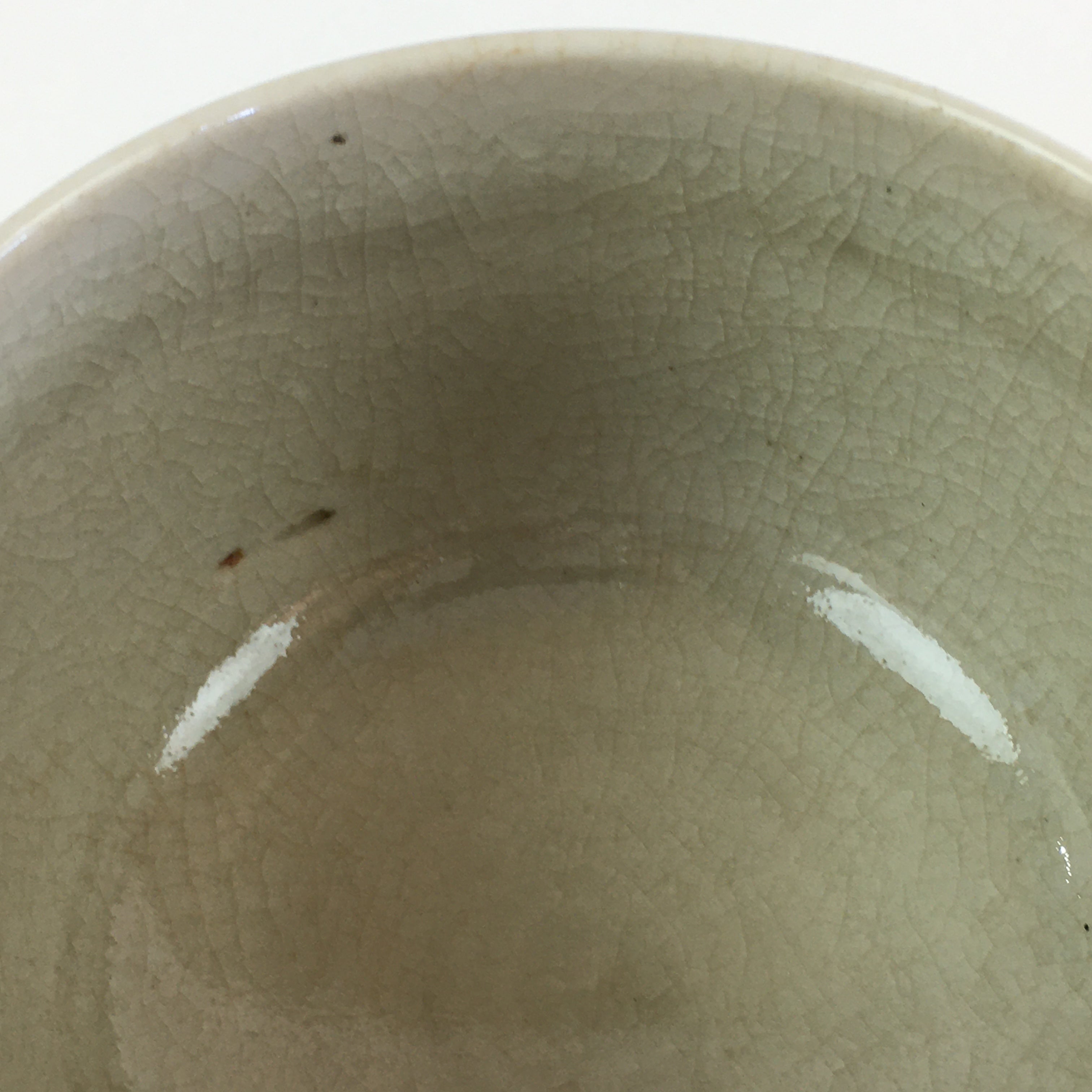 Japanese Ceramic Teacup Yunomi Vtg Vine Plant Leaves Sencha TC303