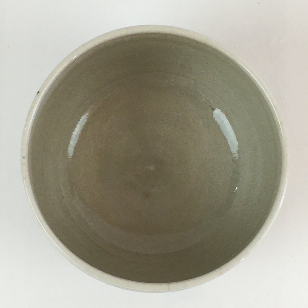 Japanese Ceramic Teacup Yunomi Vtg Vine Plant Leaves Sencha TC304