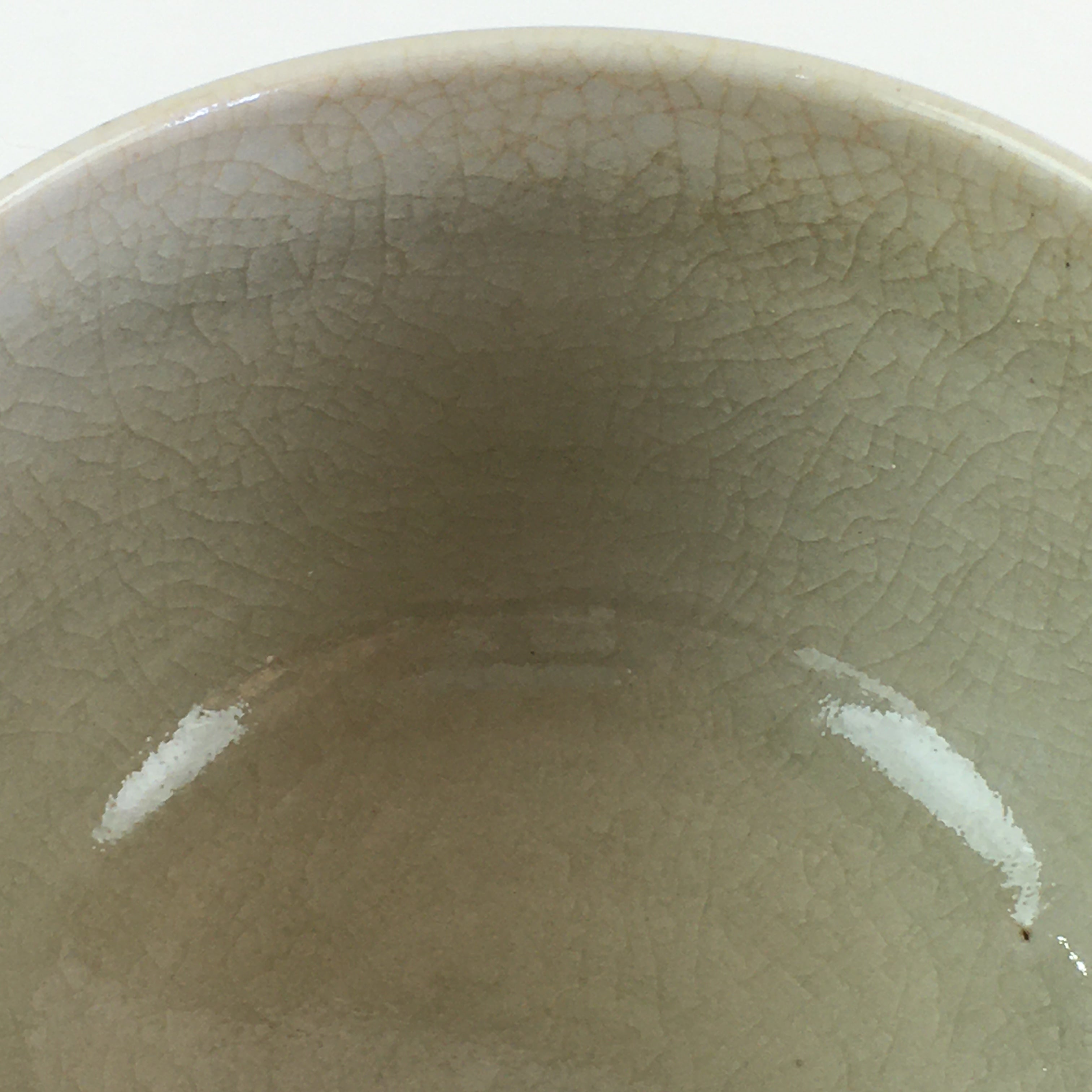 Japanese Ceramic Teacup Yunomi Vtg Vine Plant Leaves Sencha TC304