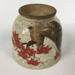 Japanese Ceramic Teacup Yunomi Vtg White Japanese Maple Sencha TC284