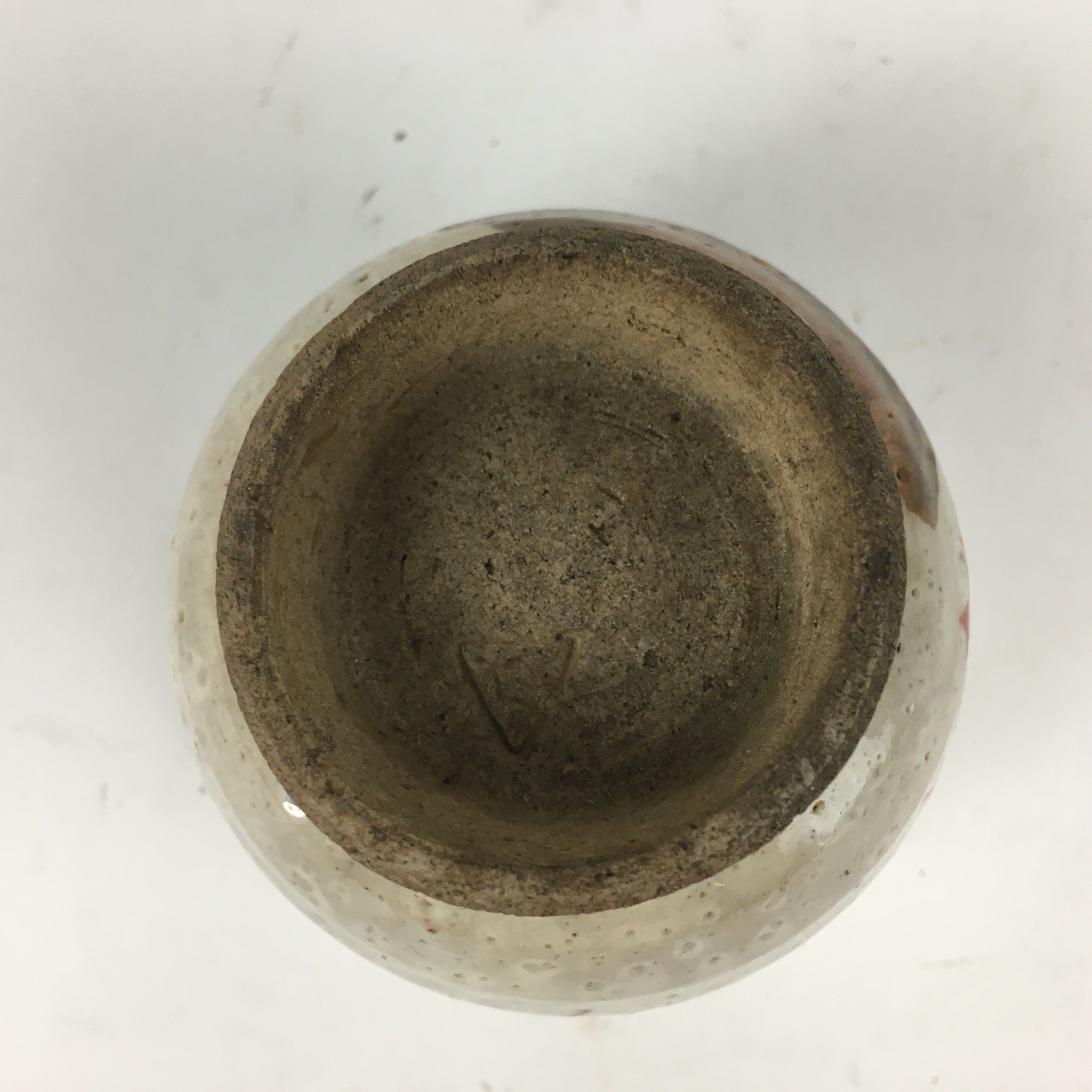 Japanese Ceramic Teacup Yunomi Vtg White Japanese Maple Sencha TC285