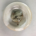 Japanese Ceramic Teapot Vtg Pottery Kyusu Gray Brush Mark White Sencha PT958