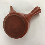 Japanese Ceramic Teapot Vtg Red Pottery Red Clay Kyusu Strainer Sencha PP567