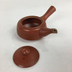 Japanese Ceramic Teapot Vtg Red Pottery Red Clay Kyusu Strainer Sencha PP739