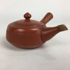 Japanese Ceramic Teapot Vtg Red Pottery Red Clay Kyusu Strainer Sencha PP739