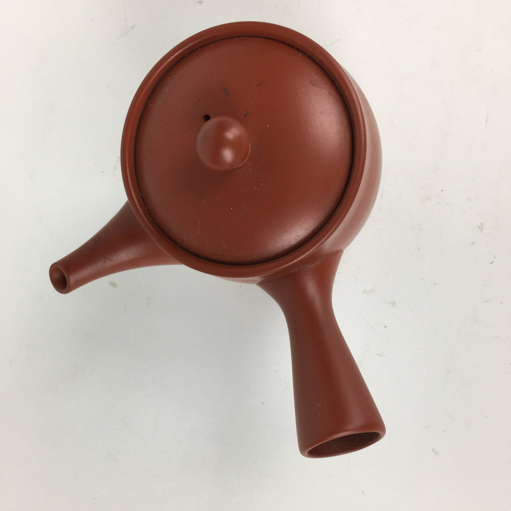 Japanese Ceramic Teapot Vtg Red Pottery Red Clay Shudei Kyusu Sencha PP834