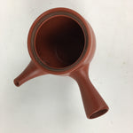 Japanese Ceramic Teapot Vtg Red Pottery Red Clay Shudei Kyusu Sencha PP834